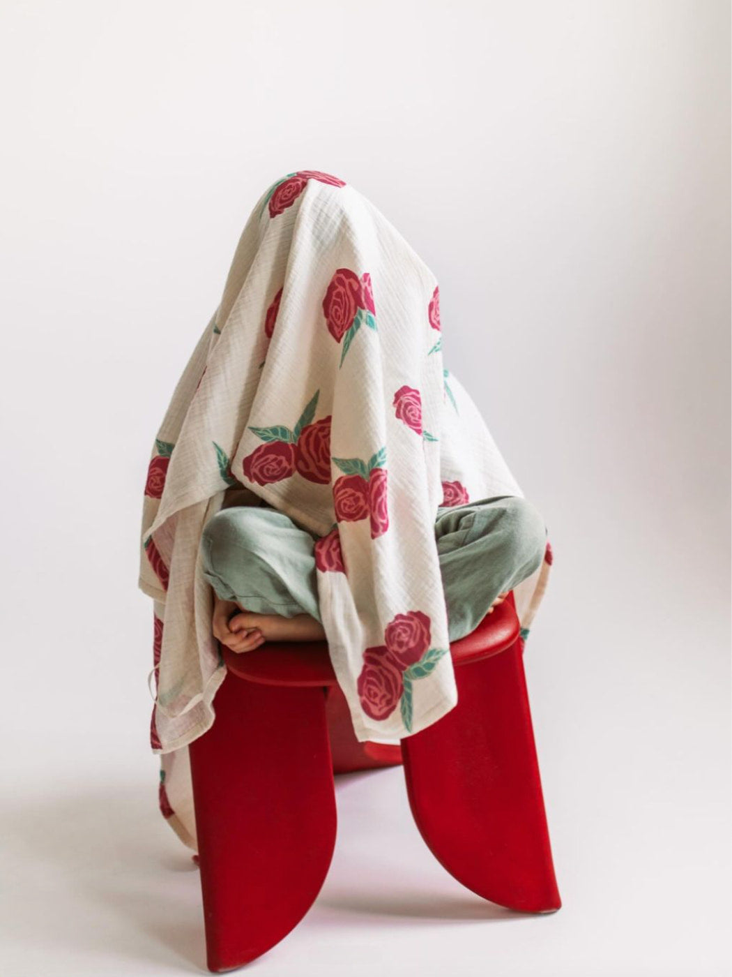 Organic Muslin Swaddle - Vintage Roses