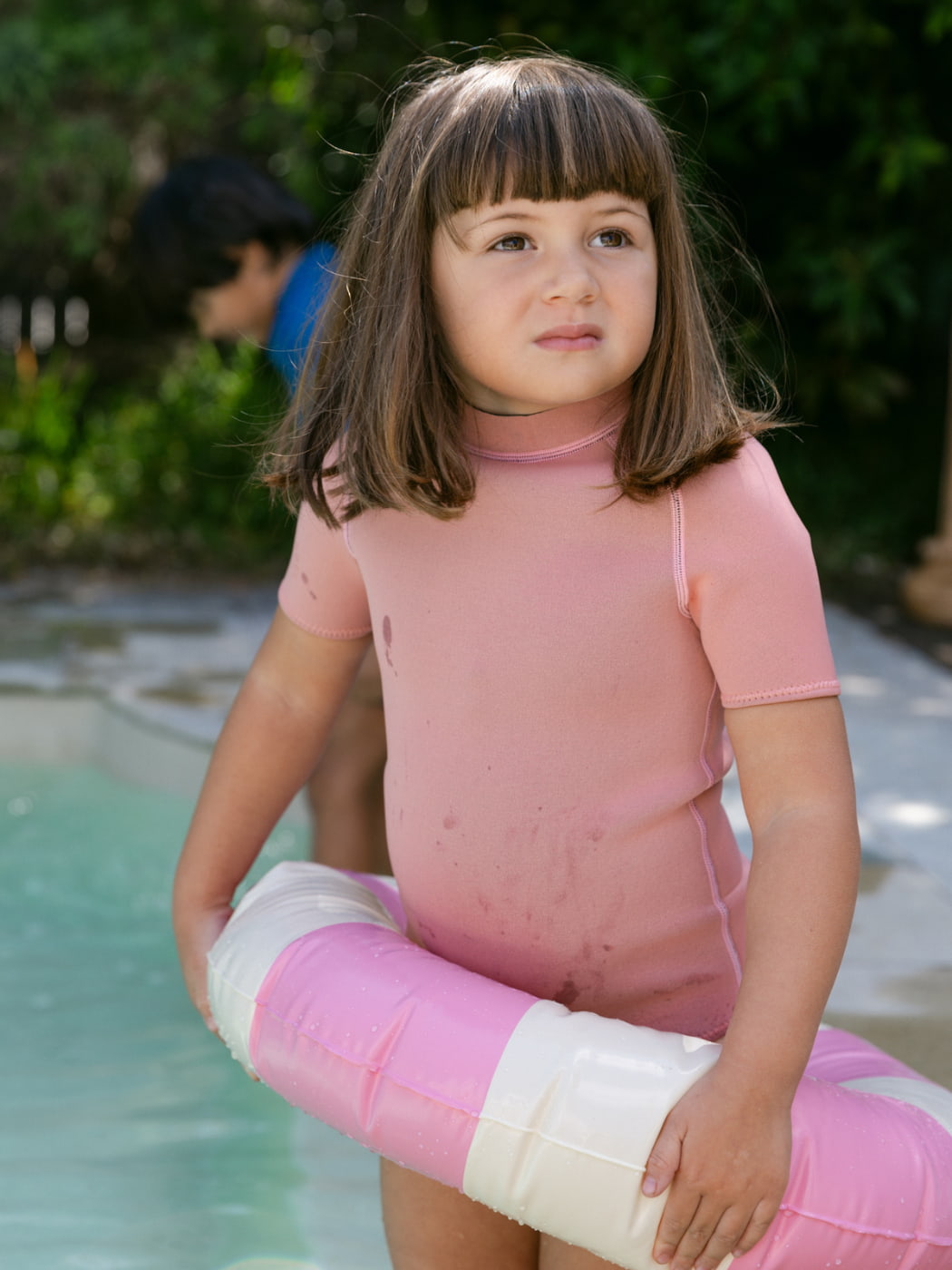 Short Sleeve Paddle Suit Wetsuit - Dusty Pink