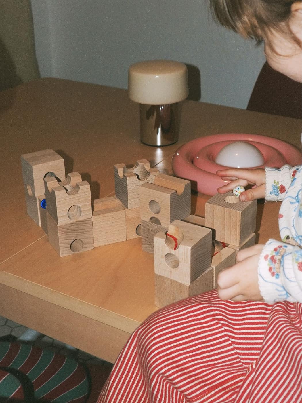 Wooden Marble Run - Standard Starter Set of 32