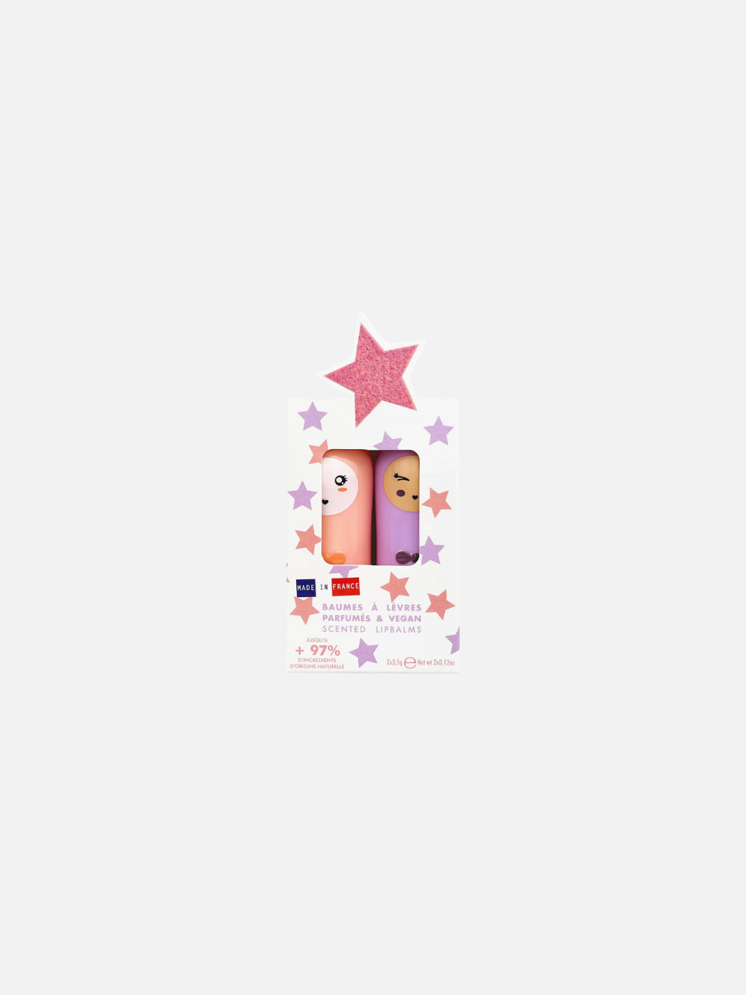 Bunny Lip Balm Duo - Pink Star