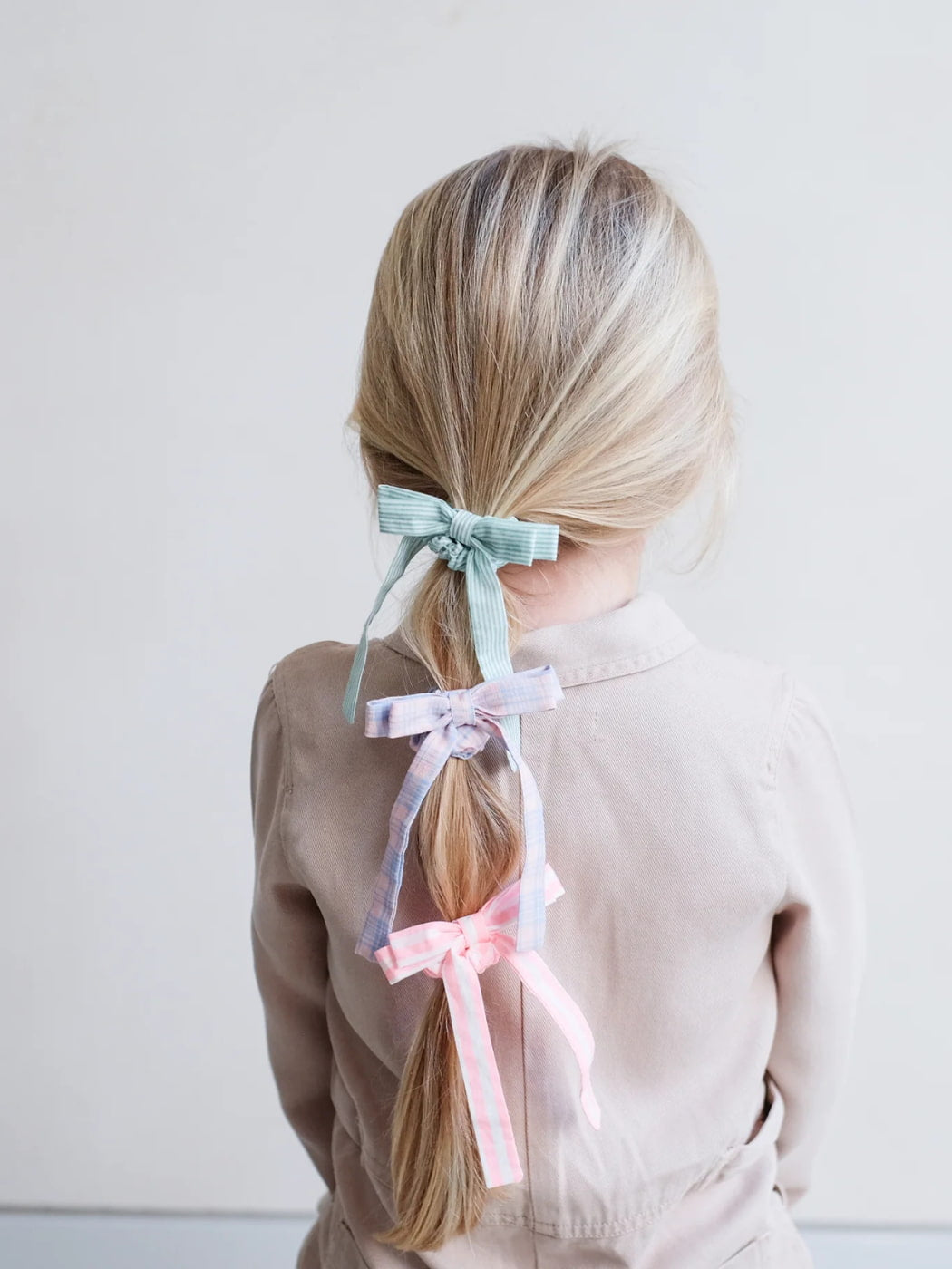 Summer Stripes Bow Scrunchies