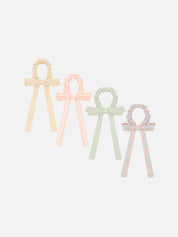 Summer Stripes Bow Scrunchies