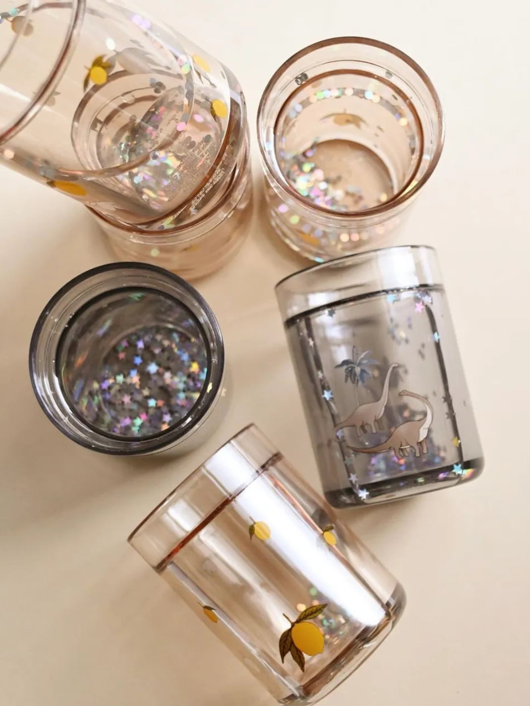 Glitter Cups 2 Pack - Lemon