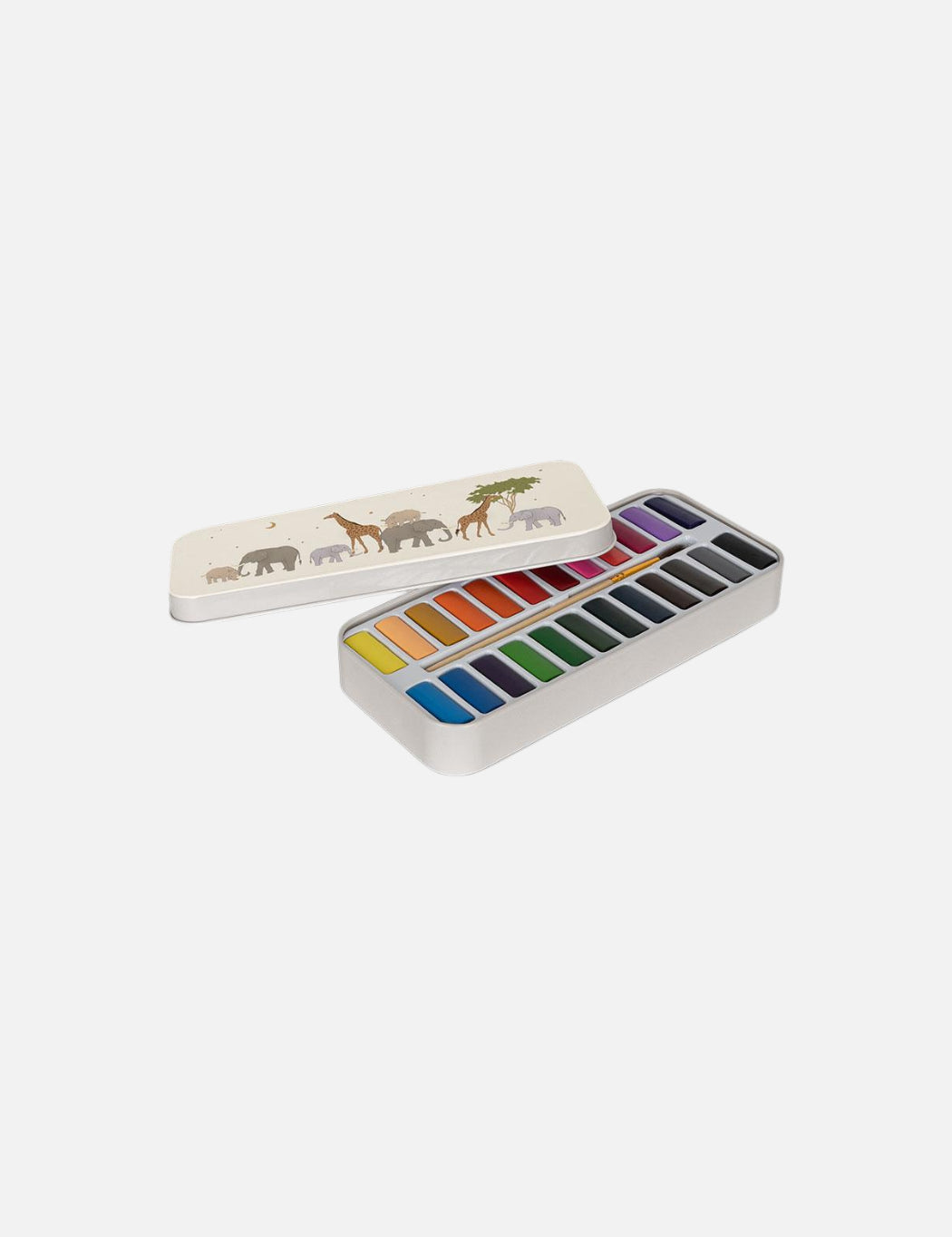 Water Colour Paints in a Tin