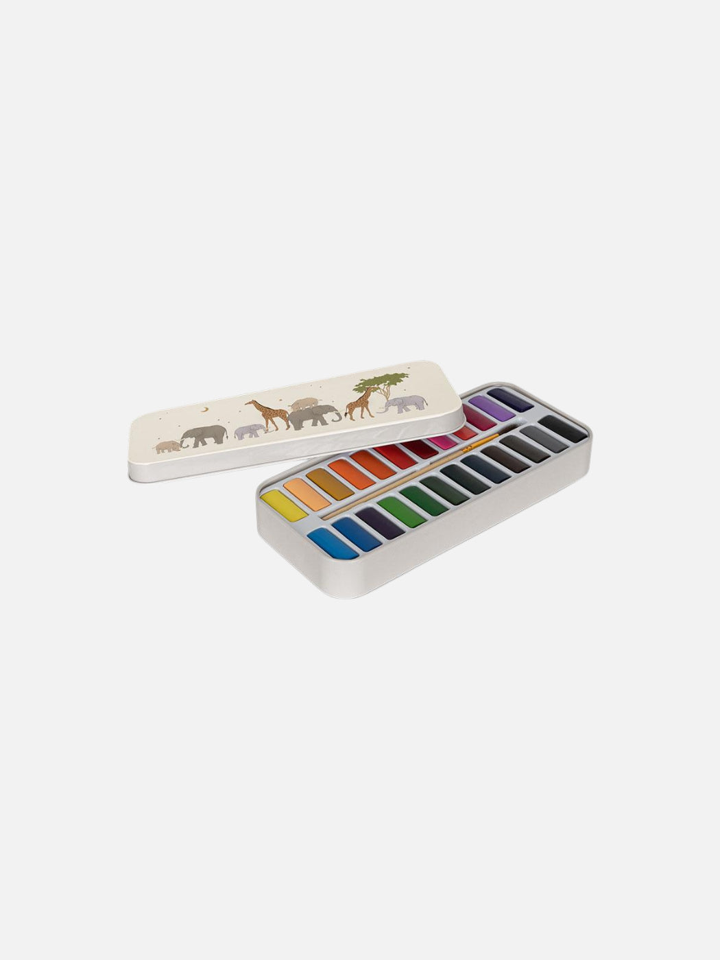 Water Colour Paints in a Tin