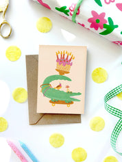 Crocodile Mini Card