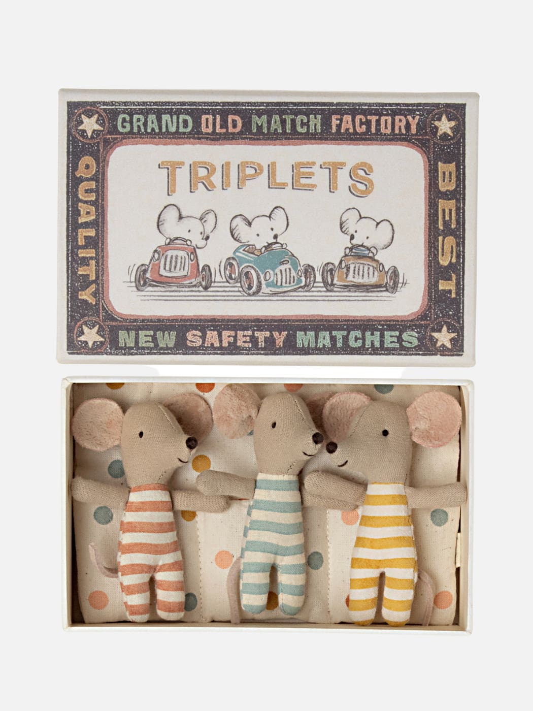 Mice Triplets Baby in Matchbox
