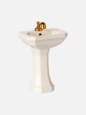 Vintage Mouse Bathroom Sink - Off White