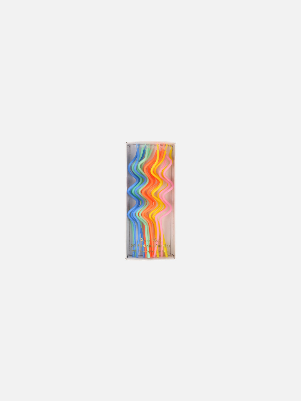 Mixed Swirly Candles - Pack of 20