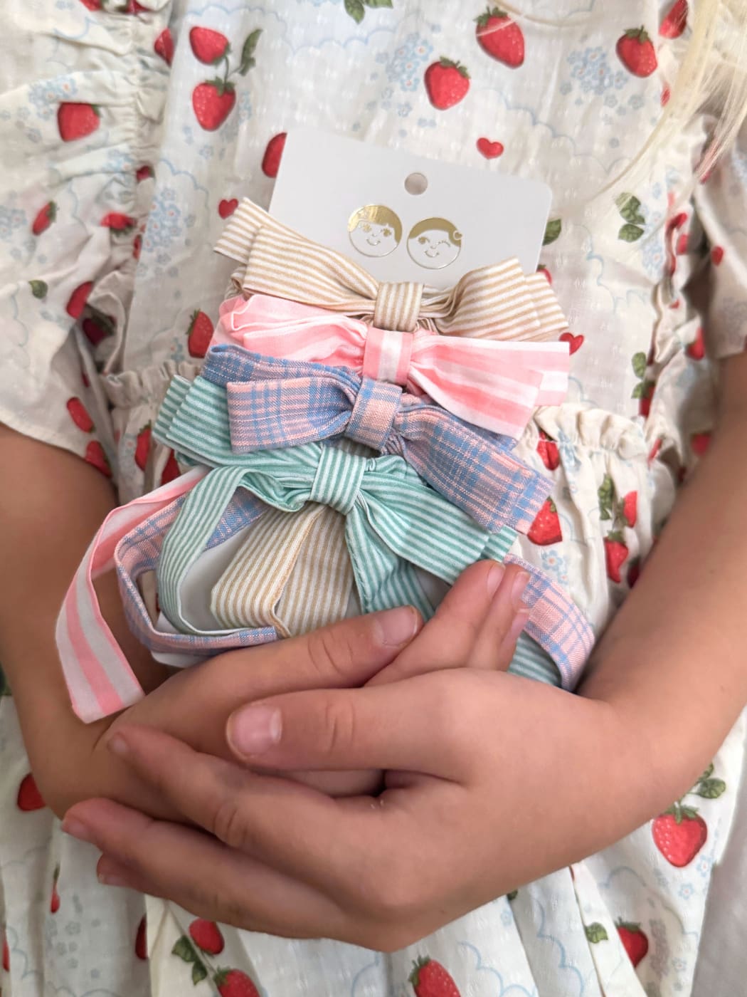 Summer Stripes Bow Scrunchies