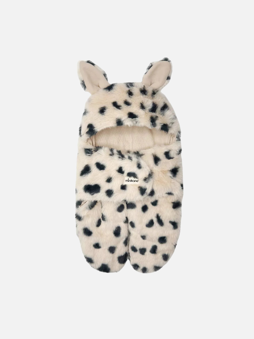 Doll Stroller Footmuff - Spotty Faux Fur