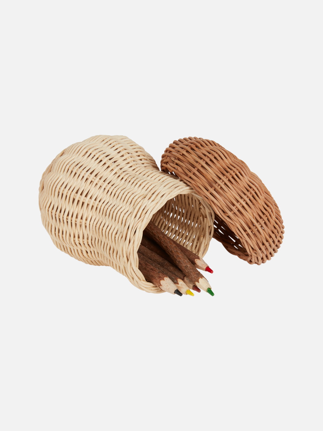 Porcini Basket with Twig Pencils