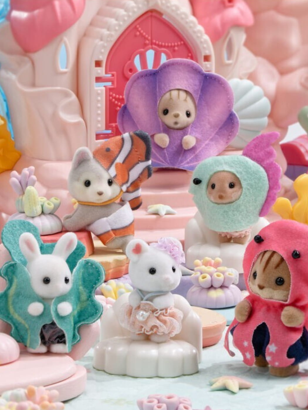 Baby Striped Cat in a Seashell