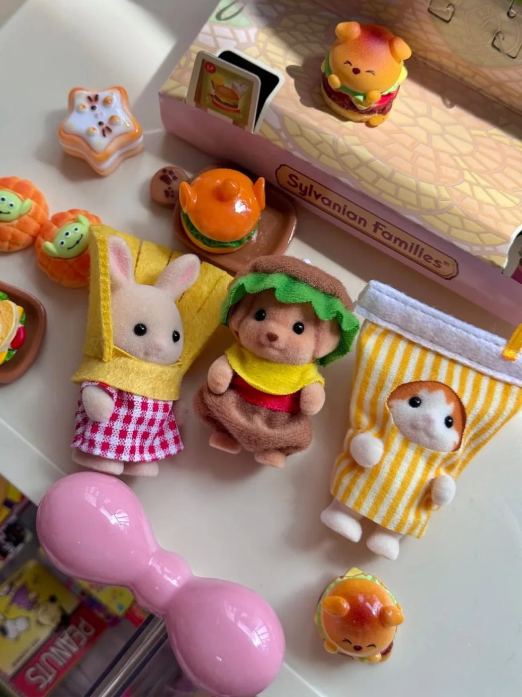 Baby Hamburger Costume Trio