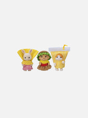 Baby Hamburger Costume Trio