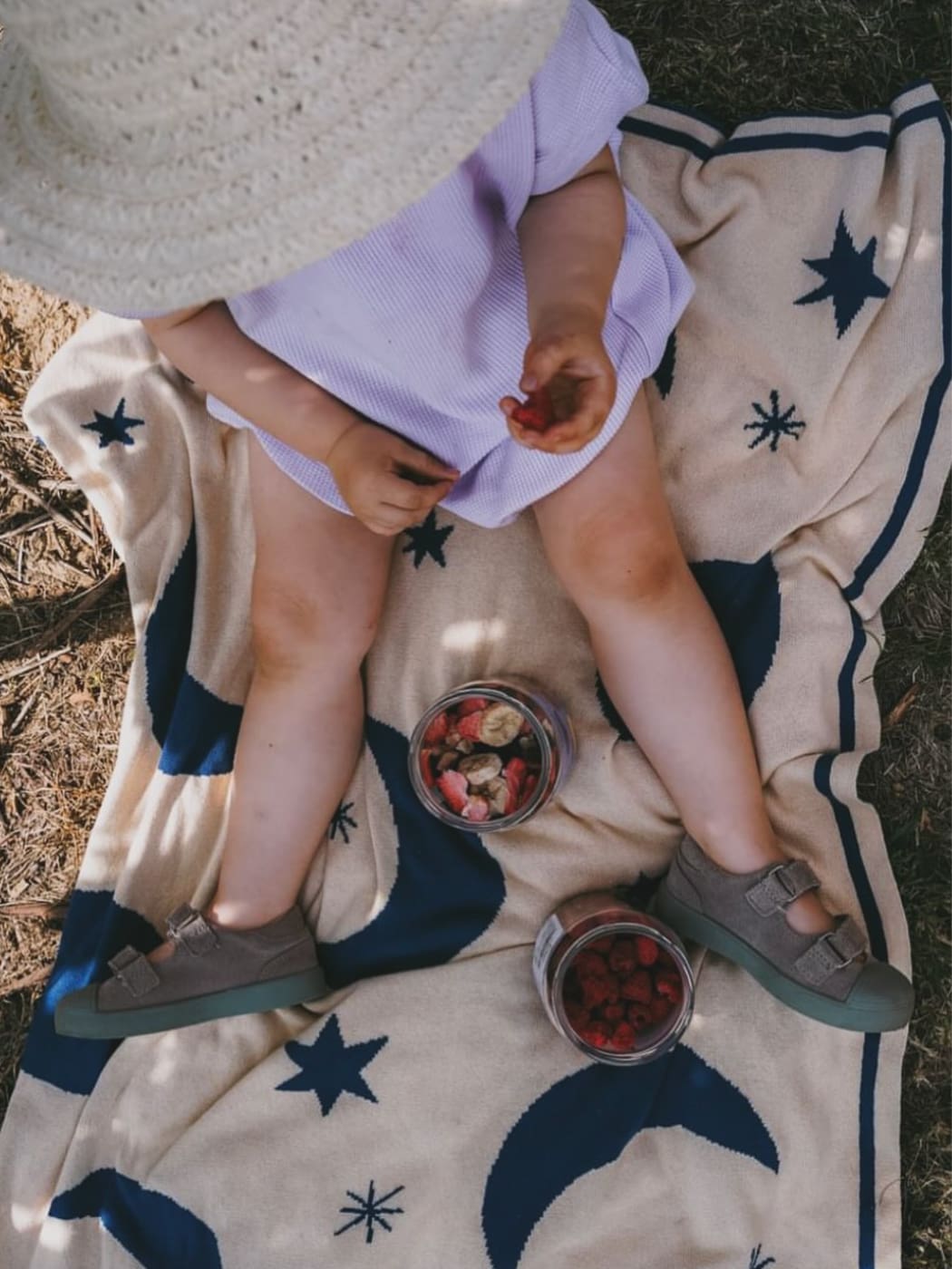 Organic Cotton Blanket - Day and Night