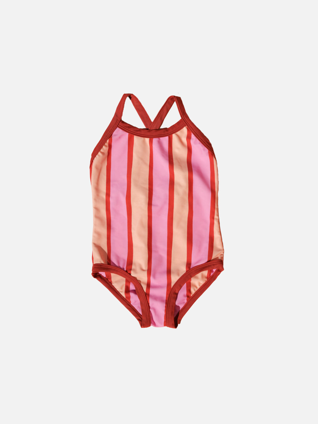 Tie Back One Piece - Pink Stripe