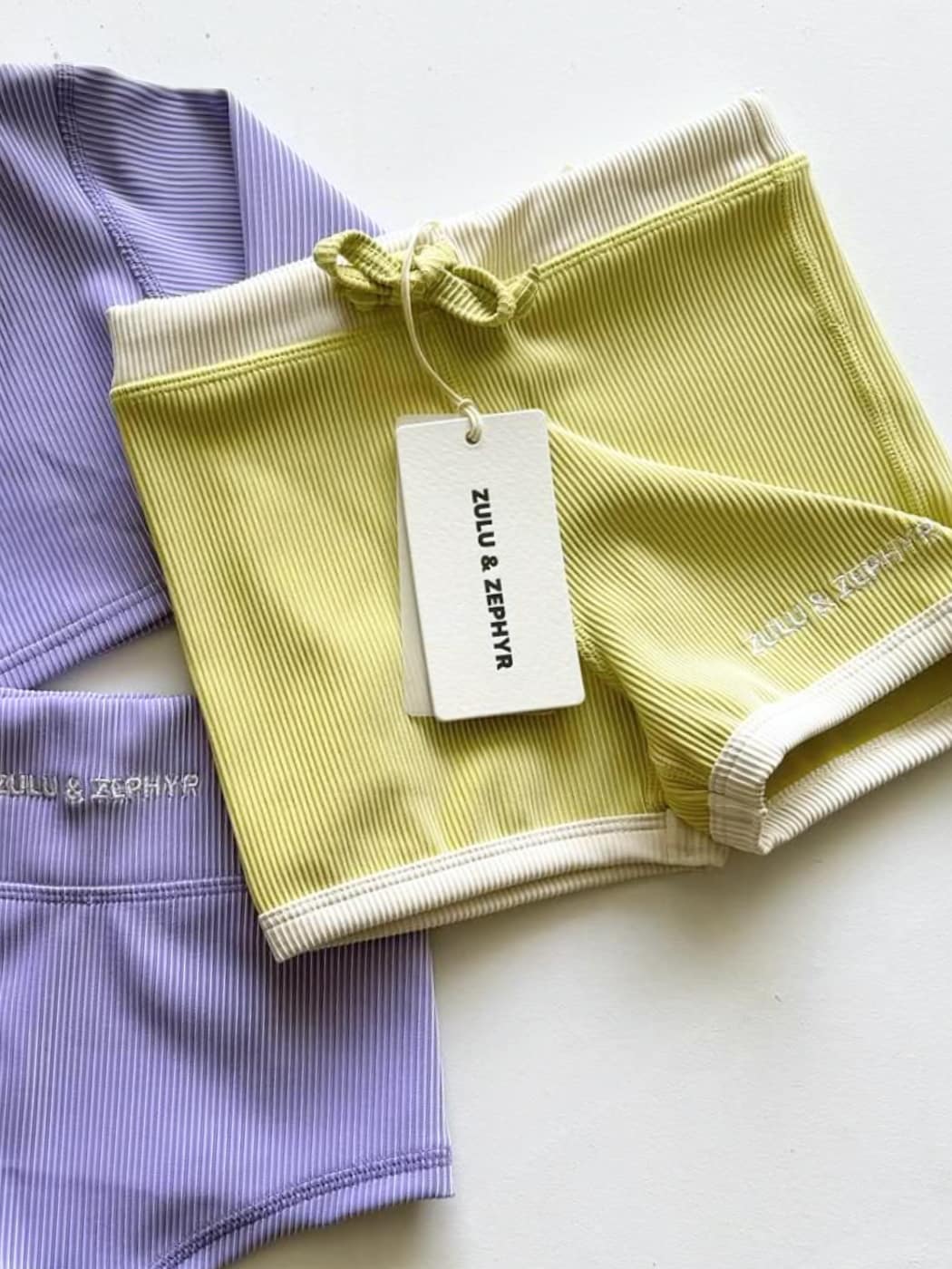Rib Surf Short - Citrus Mini Stripe