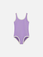 Rib Scoop One Piece - Lilac