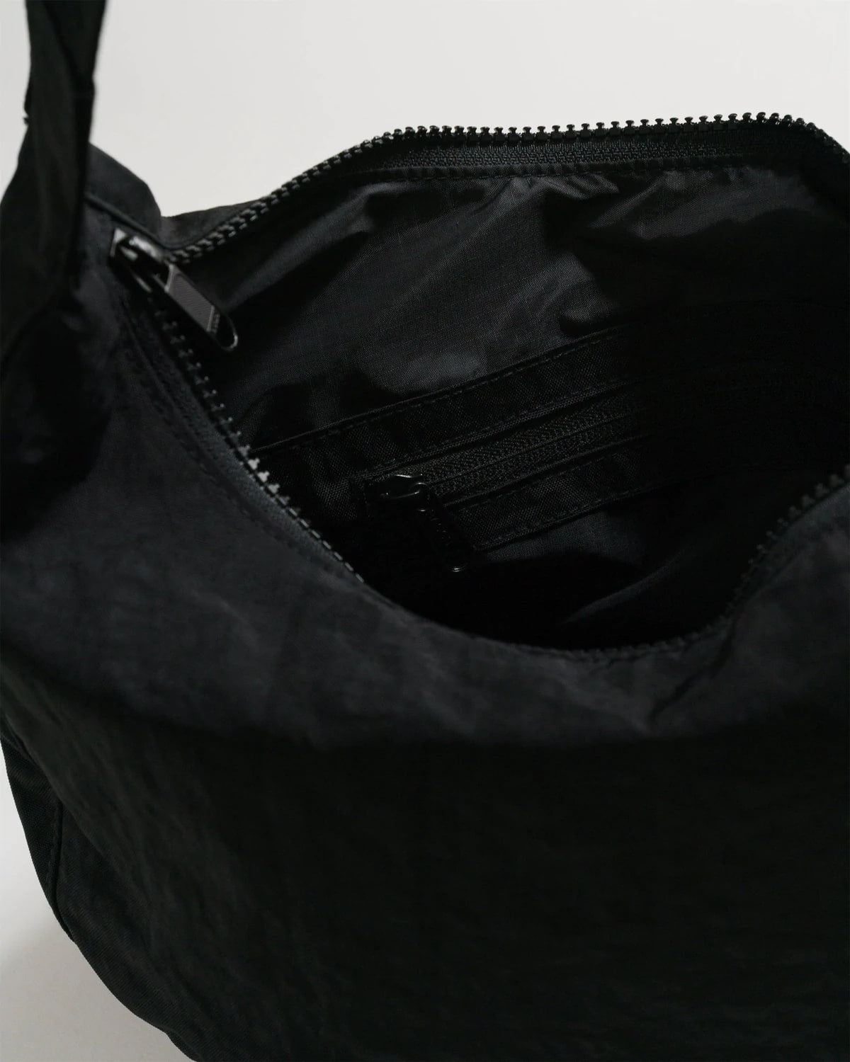 Nylon Crescent Bag - Black