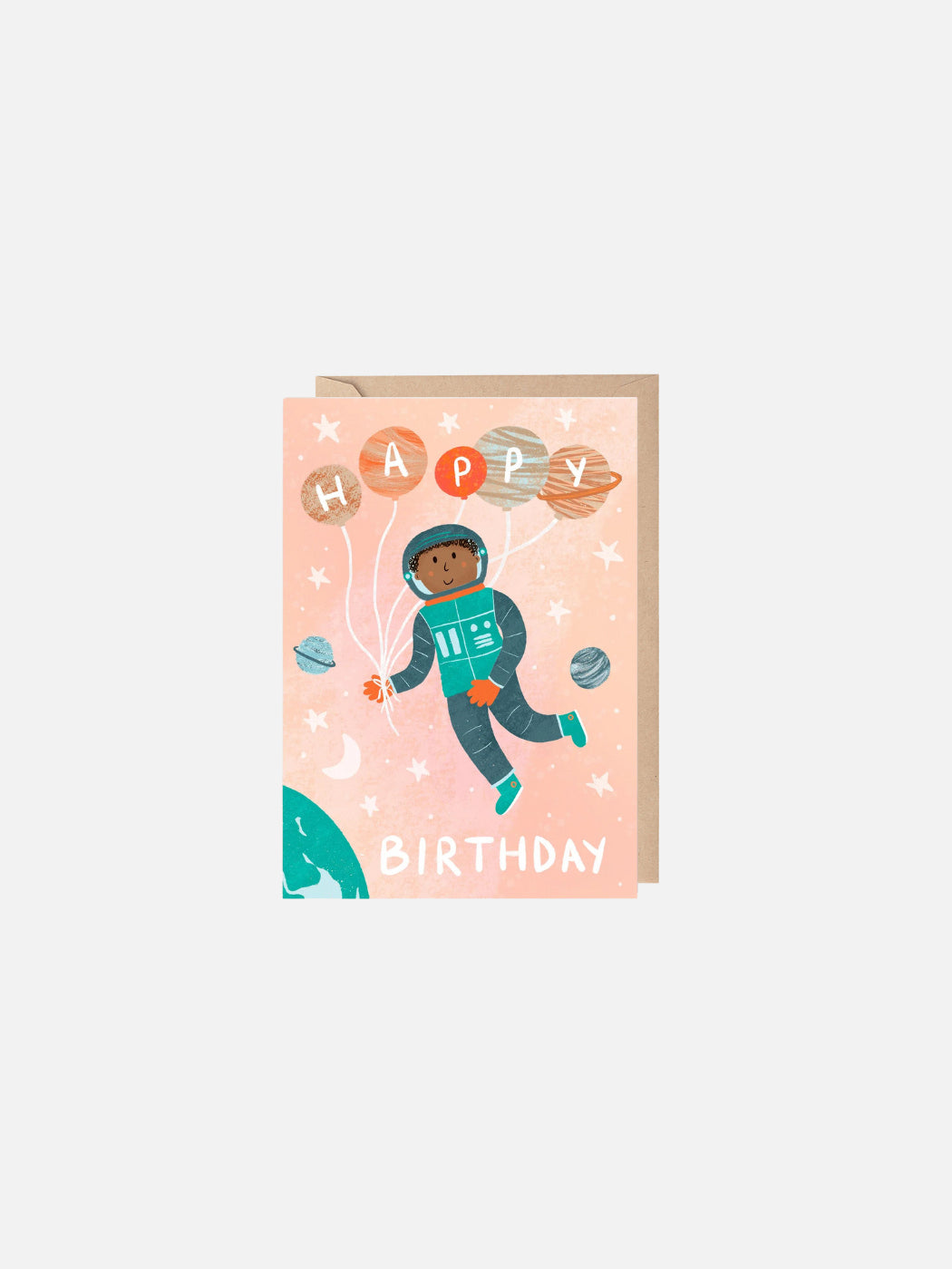 Astronaut Happy Birthday Card
