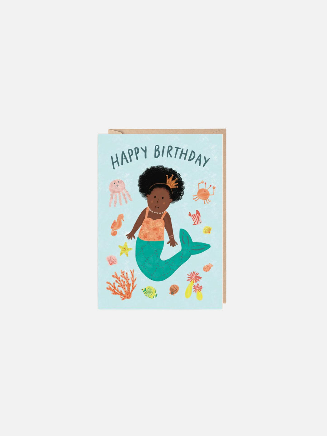 Mermaid Happy Birthday Card