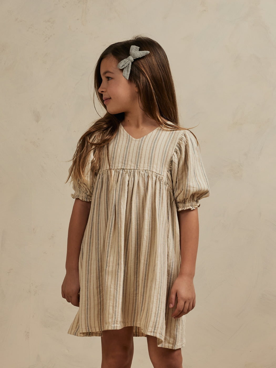 Jolene Dress - Pool Pinstripe